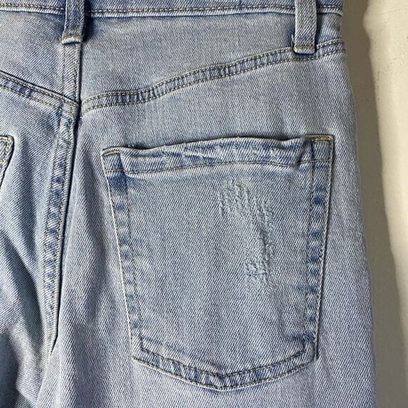 Wild Fable Destroyed Highest Rise Straight Jeans Size 00 - Picture 10 of 12